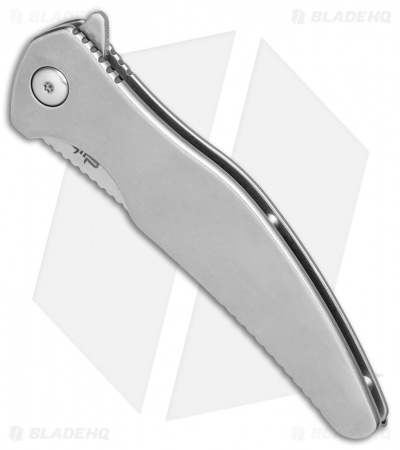 Brous Blades Sniper Flipper Frame Lock Knife Gray (3.75" Stonewash)