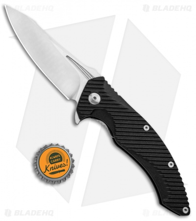 Brous Blades Import Line T4 Liner Lock Flipper Knife (3.75" Satin) Tanium Design