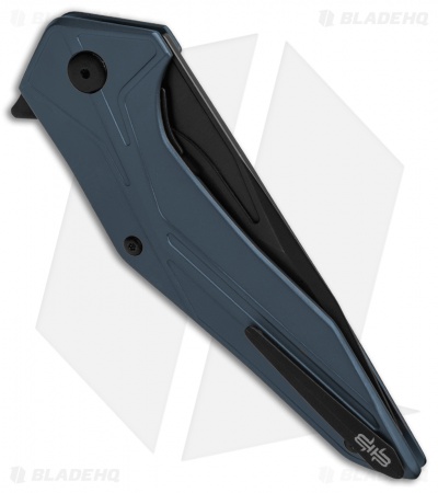 Brous Blades Tyrant Liner Lock Flipper Knife Blue (4" Black) 