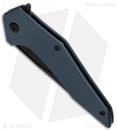 Brous Blades Tyrant Liner Lock Flipper Knife Blue (4" Black) 