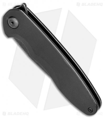 Brous Blades Specter Flipper Frame Lock Knife Black G-10 (3" Acid SW)