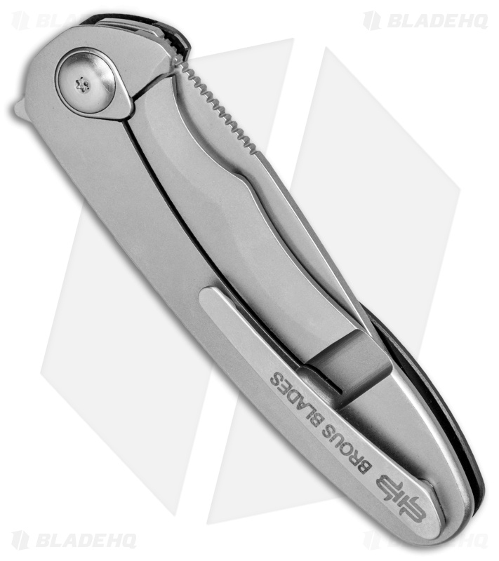 Brous Blades Specter Flipper Frame Lock Knife Black G-10 (3" Stonewash)