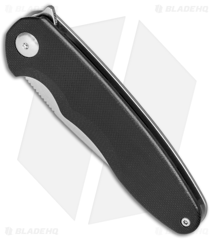 Brous Blades Specter Flipper Frame Lock Knife Black G-10 (3" Satin)
