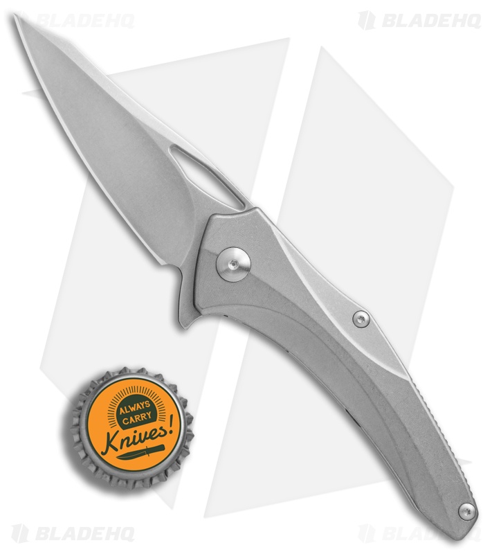 Brous Blades Virtue Flipper Liner Lock Knife Titanium (3.25" Stonewash)