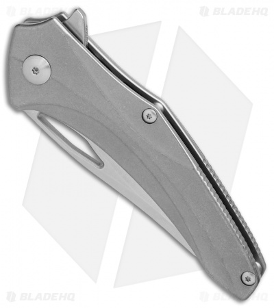 Brous Blades Virtue Flipper Liner Lock Knife Titanium (3.25" Stonewash)