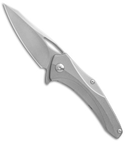 Brous Blades Virtue Flipper Liner Lock Knife Titanium (3.25" Stonewash)