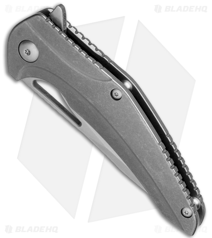 Brous Blades XR-1 Flipper Knife Titanium (3.5" Satin)
