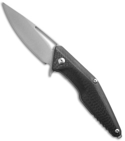 Brous Blades Division Flipper Knife Carbon Fiber (4.37" Stonewash)