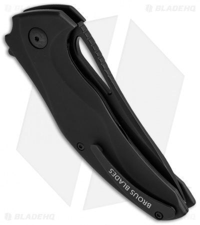 Brous Blades Exo Liner Lock Flipper Knife Titanium (3.375" Blackout)