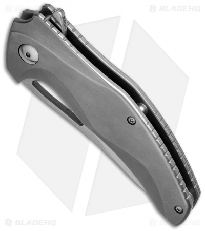 Brous Blades Exo Liner Lock Flipper Knife Titanium (3.375" Satin)