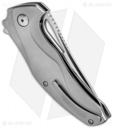 Brous Blades Exo Liner Lock Flipper Knife Titanium (3.375" Satin)