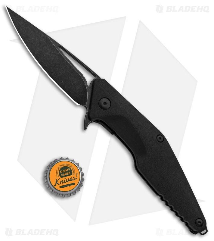 Brous Blades Import Line Division Liner Lock Flipper Knife Black (3.8" Black SW)