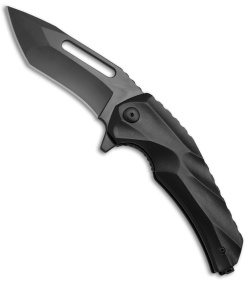 Brous Blades & Mikkel Willumsen Reloader Flipper Knife Black Al (3.6" Black)