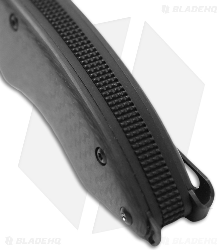 Brous Blades Sinner Flipper Knife Carbon Fiber (3.25" Stonewash) Sal Manaro
