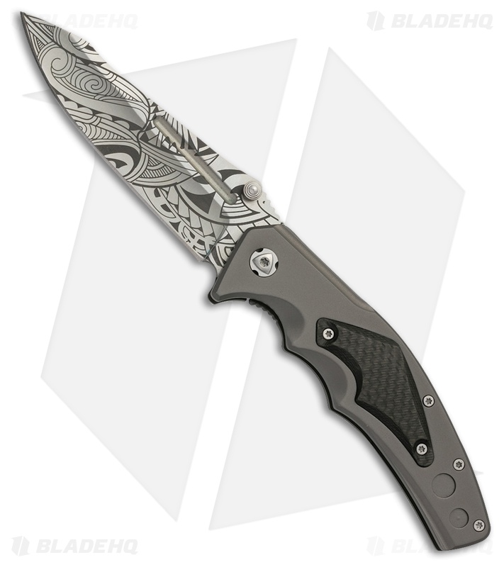 Browning Black Label Wihongi Signature Attachment Frame Lock Knife (3.75" Gray)