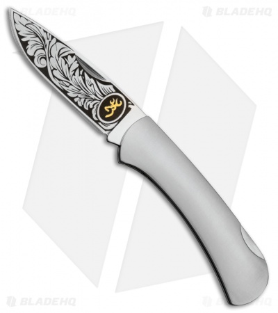 Browning Classic Folder Lockback Knife 2.625" Gray 322366