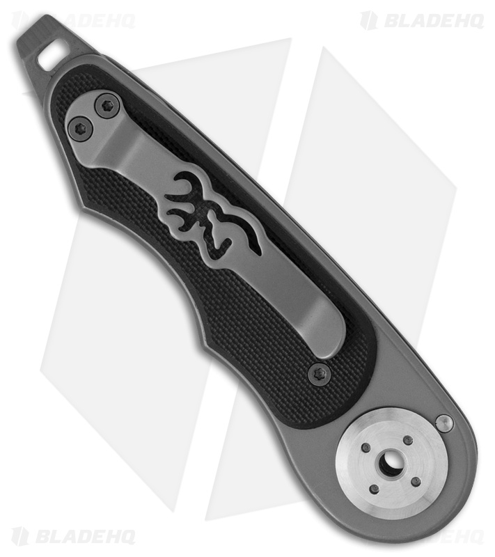 Browning Even Money Rotating Drop Point Manual Folding Knife (2" Gray) 3220026