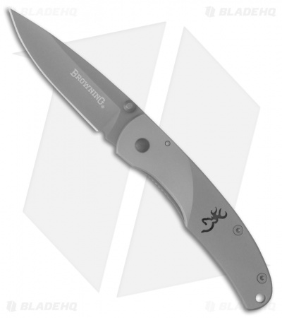 Browning Medium Mountain Frame Lock Knife 420J1 (3" Gray) 322560
