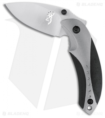 Browning Minnow Liner Lock Knife Gray (1.875" Satin) 3220060