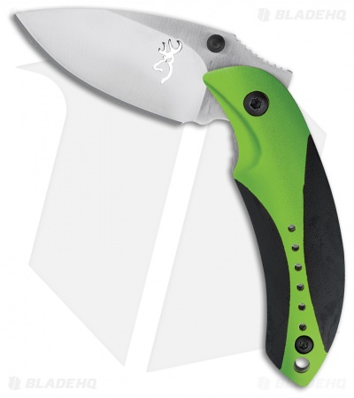 Browning Minnow Manual Folding  Knife Green (1.875" Satin) 3220061