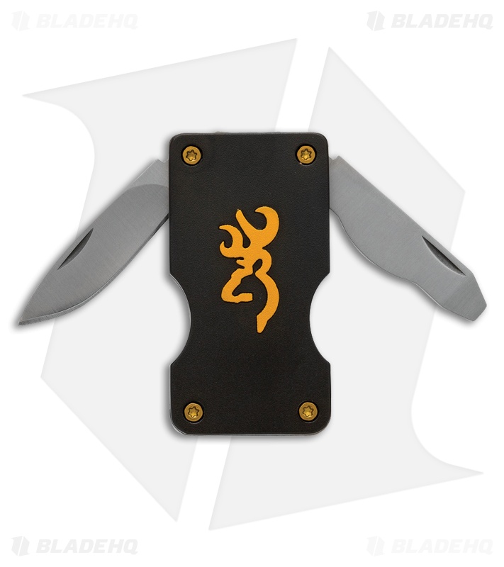 Browning Money Clip Pocket Knife Black (1.375" Satin) 3220123