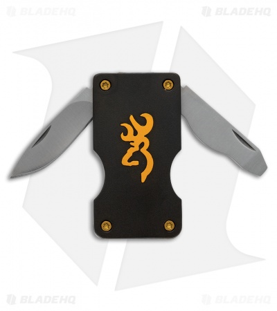 Browning Money Clip Pocket Knife Black (1.375" Satin) 3220123