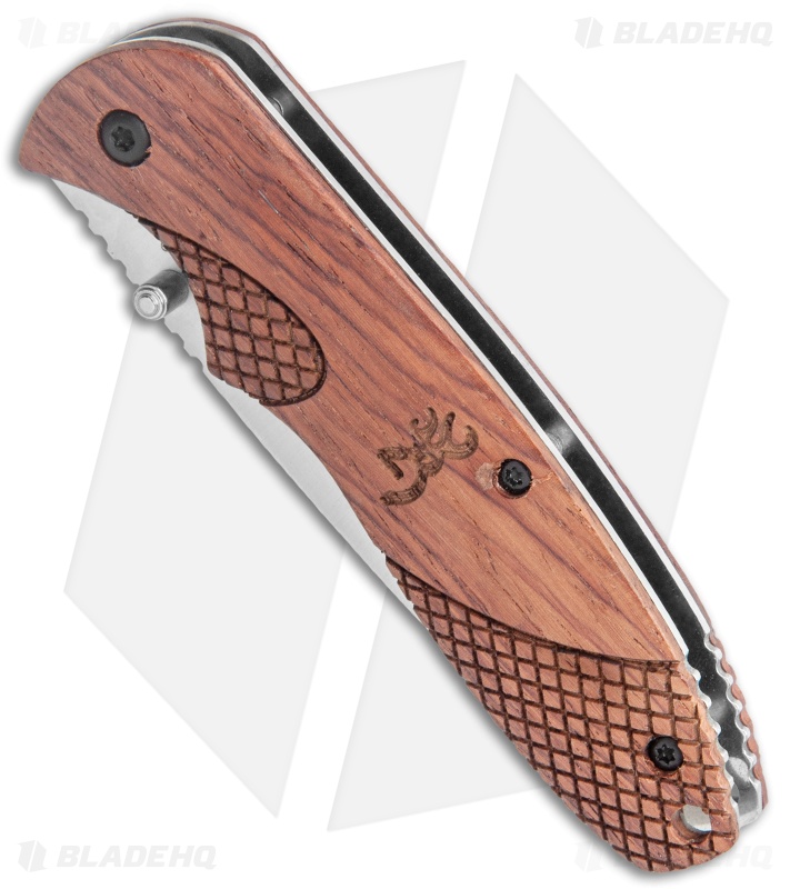 Browning Rosewood Liner Lock Manual Folding Knife (3" Satin) BR0176