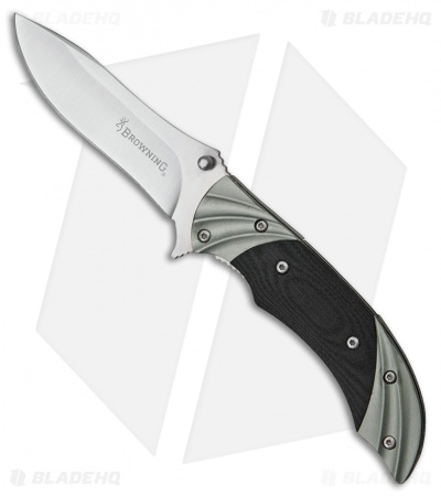 Browning The Clash Liner Lock Knife Black G-10 (3.125" Satin)