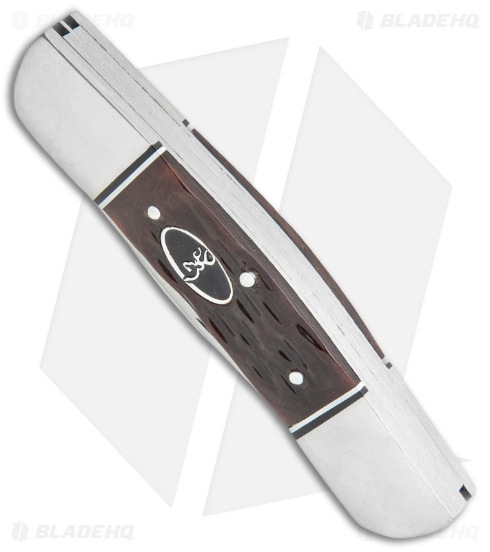 Browning Triple Edge Traditional Pocket Knife 3.75" Brown Jigged Bone