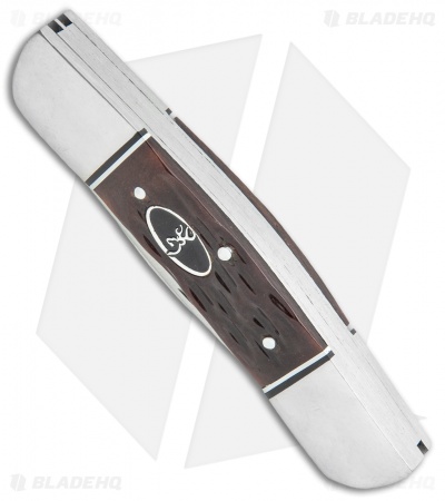 Browning Triple Edge Traditional Pocket Knife 3.75" Brown Jigged Bone