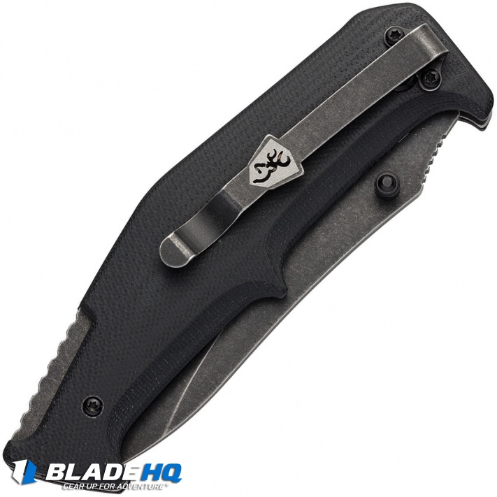 Browning Outdoorsman Survival Combo Manual Folding Knife (3.5") w/ Flashlight