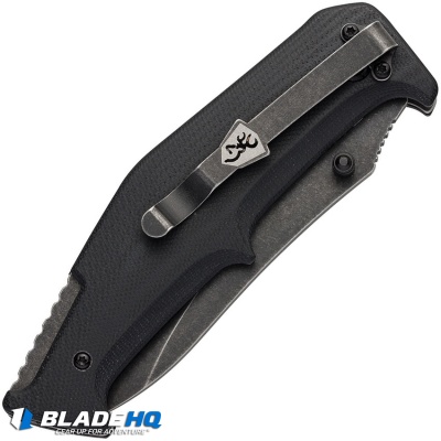 Browning Outdoorsman Survival Combo Manual Folding Knife (3.5") w/ Flashlight