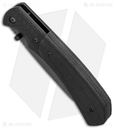 Browning Black Label Thin Ice Liner Lock Knife Black G-10 (3.375" Gray)