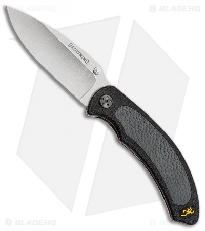 Browning Cayman Liner Lock Knife Gray (3.375" Satin) BR0035