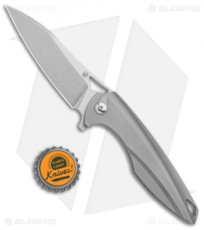 BRS E-Volve Eon Integral Frame Lock Knife Titanium (3.625" Stonewash)