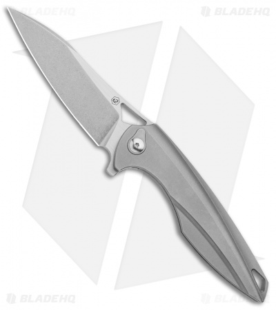 BRS E-Volve Eon Integral Frame Lock Knife Titanium (3.625" Stonewash)
