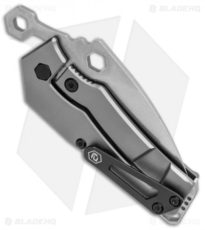 BRS E-Volve Fragment Frame Lock Knife Titanium Gray (2.25" Stonewash) 