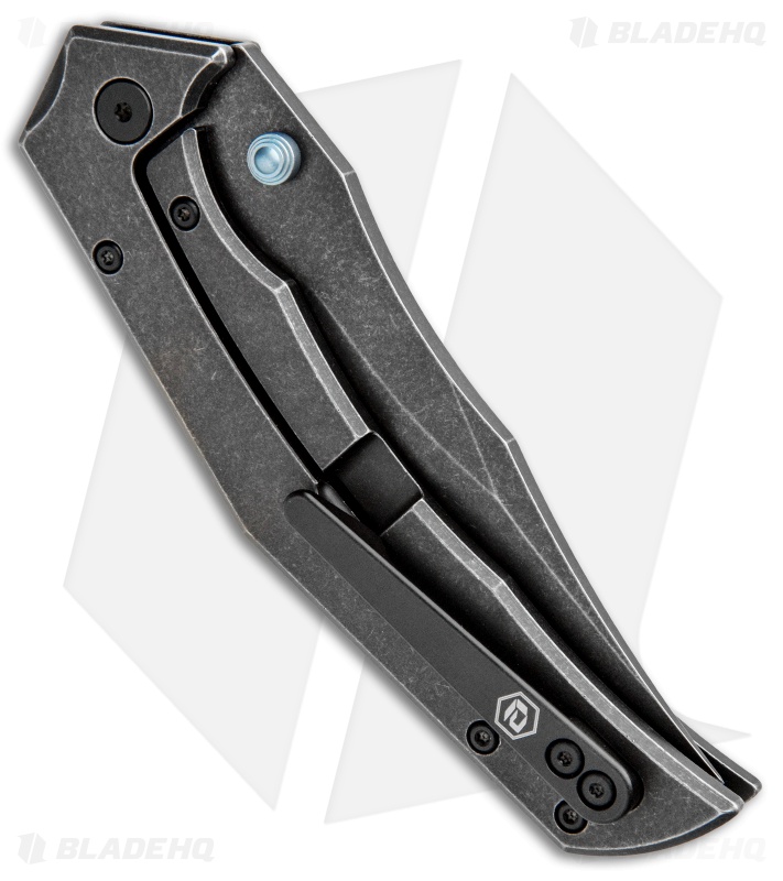 BRS E-Volve Thresher XL Frame Lock Knife Titanium Black (3.875" Black Stonewash)