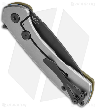 Buck 040 Onset Frame Lock Knife OD Green G-10 (3.4" Black S45VN)
