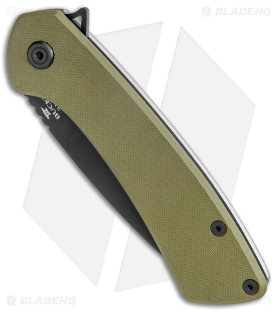 Buck 040 Onset Frame Lock Knife OD Green G-10 (3.4" Black S45VN)