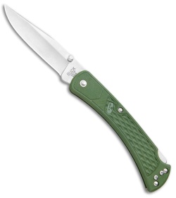 Buck 110 Slim Select Lockback Knife OD Green (3.625&quot; Satin) 0110ODS2 | 117493