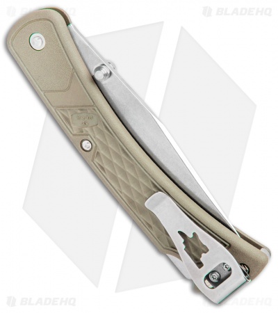 Buck 110 Slim Select Lockback Knife Tan (3.625" Satin) 0110BRS2-B
