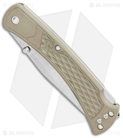Buck 110 Slim Select Lockback Knife Tan (3.625" Satin) 0110BRS2-B