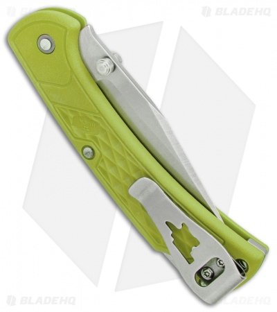 Buck 112 Slim Select Lockback Knife Chartreuse GFN  (3" Satin)