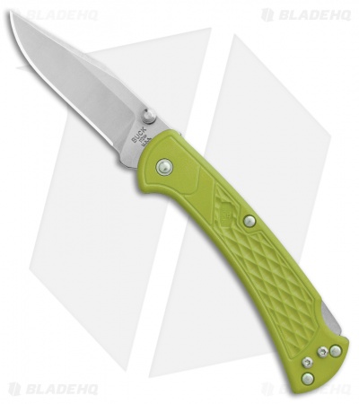 Buck 112 Slim Select Lockback Knife Chartreuse GFN  (3" Satin)