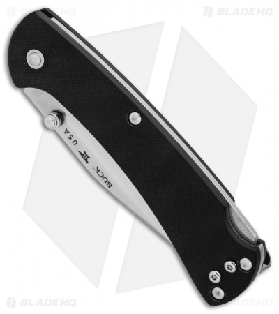 Buck 112 Slim Pro Lockback Knife Black G-10 (3" Satin)