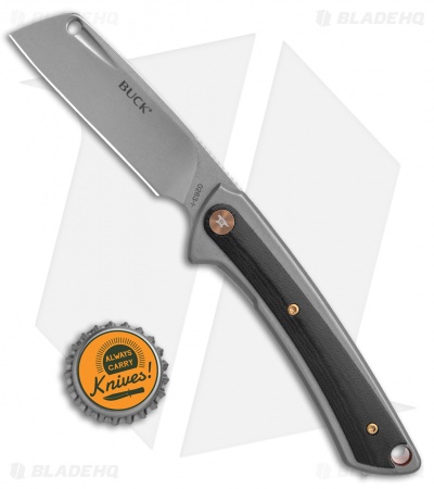 Buck Hiline Frame Lock  Knife Black G-10/Gray Al (3.25" SW) 0263GYS