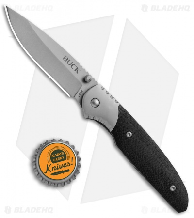 Buck 300 Glacier Liner Lock Knife Black G-10 (3.125" Bead Blast)