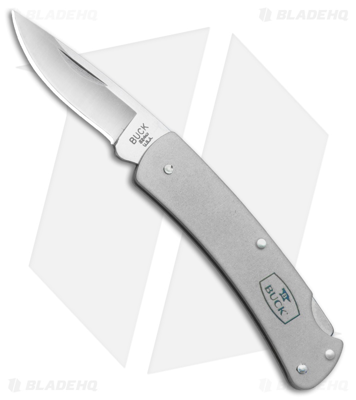 Buck Alumni Lockback Knife Gray Al 1 8 Stonewash 0524gys Blade Hq