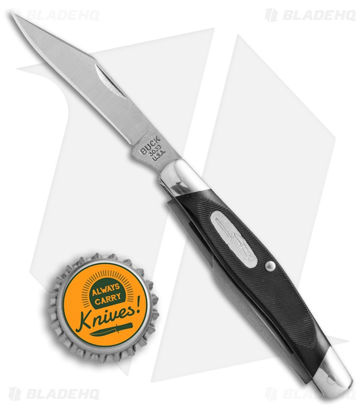 Buck Cadet Pocket Knife 3.25" Black Valox 0303BKS